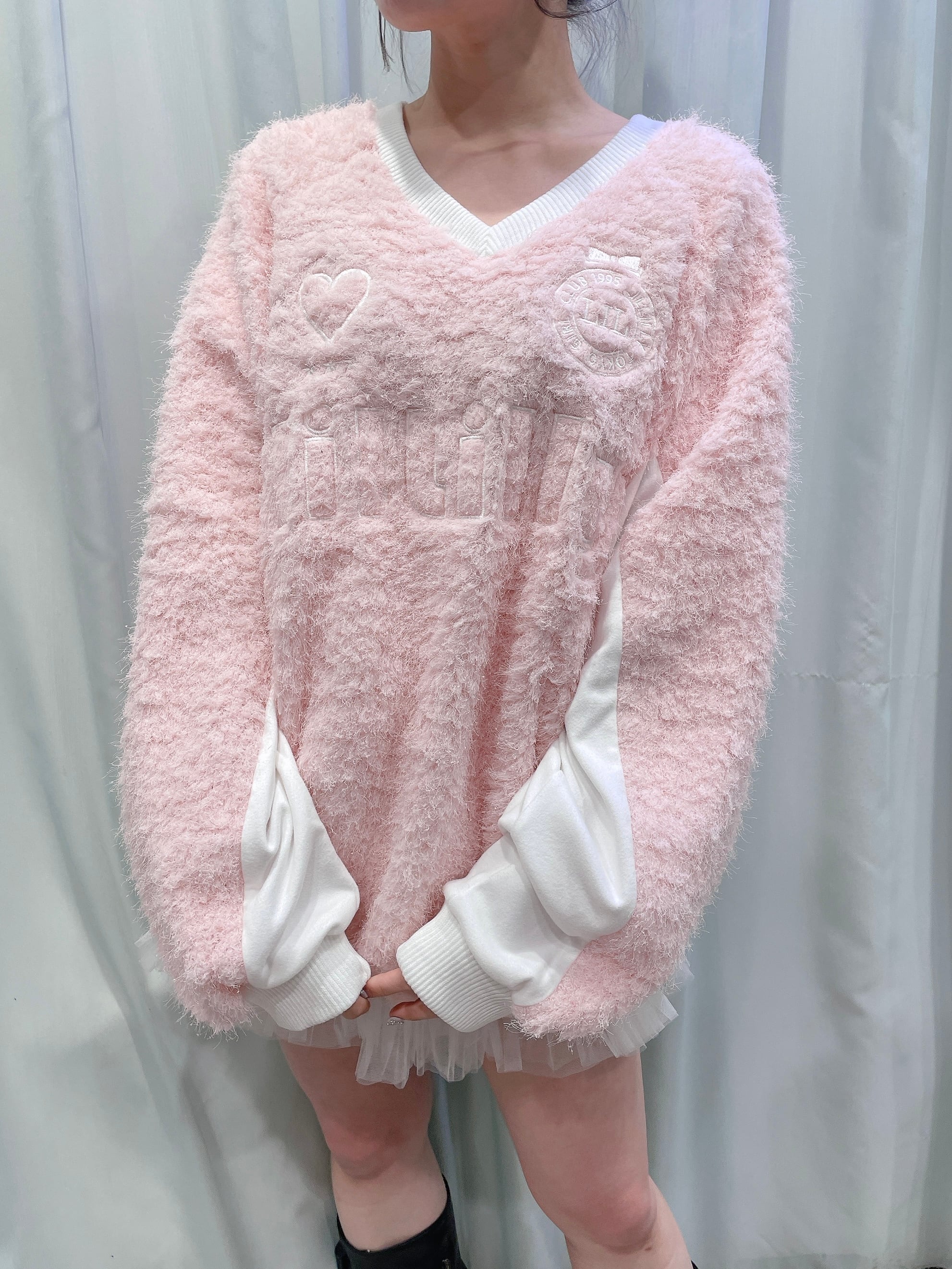 lilLilly ユニフォームボアワンピ PINK 再入荷♡ユニフォームボアワンピ | lilLilly official webstore