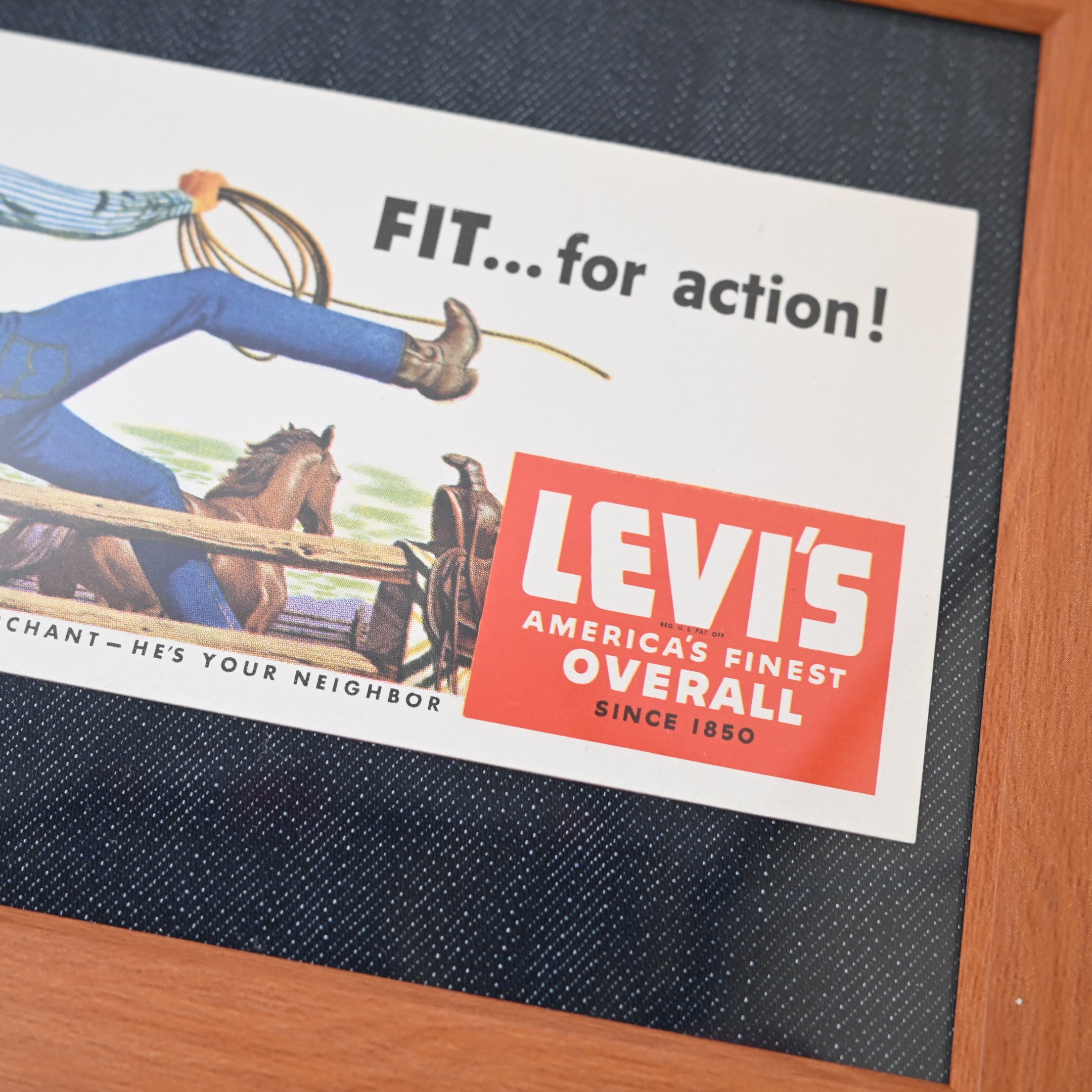 50's Levi's Advertising Ink Blotter 44 | Button Works Store ボタン