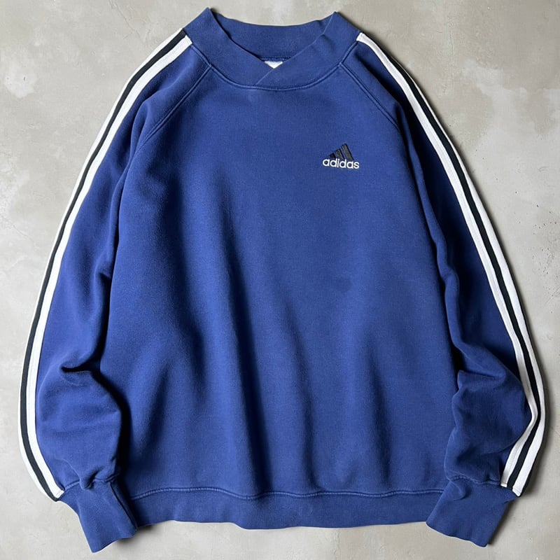 90s adidas 3ストライプ スウェット トレーナー L / 90年代 オールド