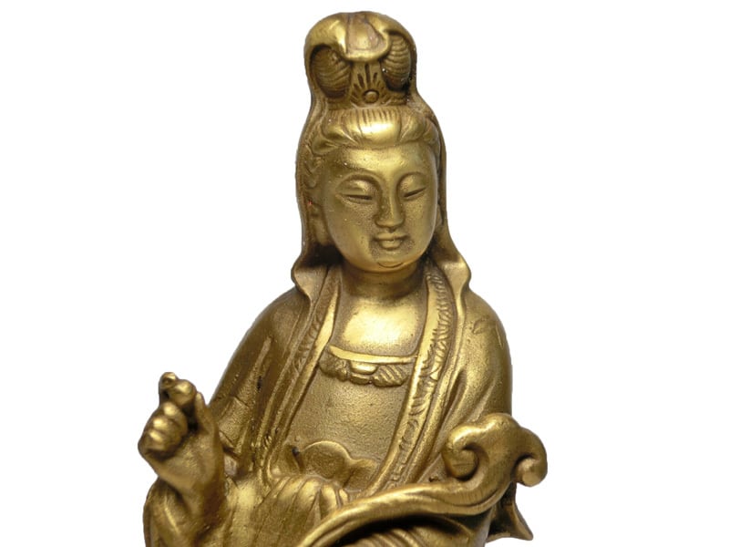 聖観音菩薩像 仏教美術 銅製/ブロンズ 仏像 置物　AB228　1FB6 聖観音菩薩像 仏教美術 銅製/ブロンズ 仏像 置物 AB228 1FB6