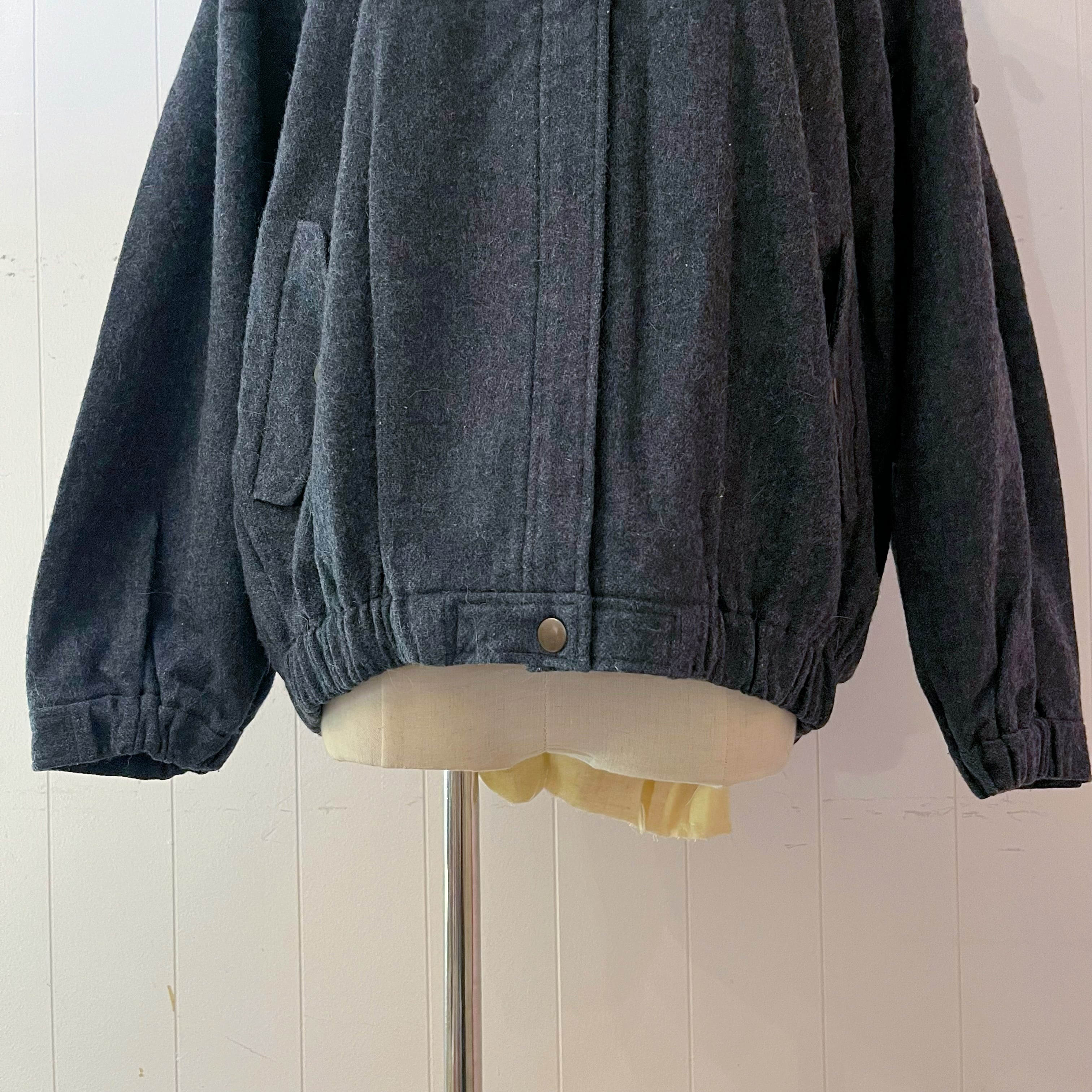 green check hoodie blouson