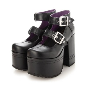 【YOSUKE】レディース 2601062 厚底パンプス （ブラック） ヨースケ サブカル 地雷 レディース