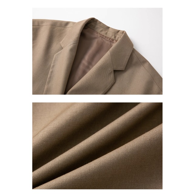 【ヒップ丈シングルボタンジャケット】P02125