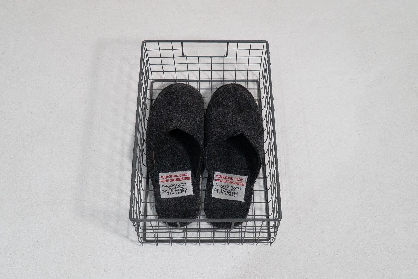 WIRE BASKET SHOES BOX Medium/PUEBCO/プエブコ/かご/シューズボックス