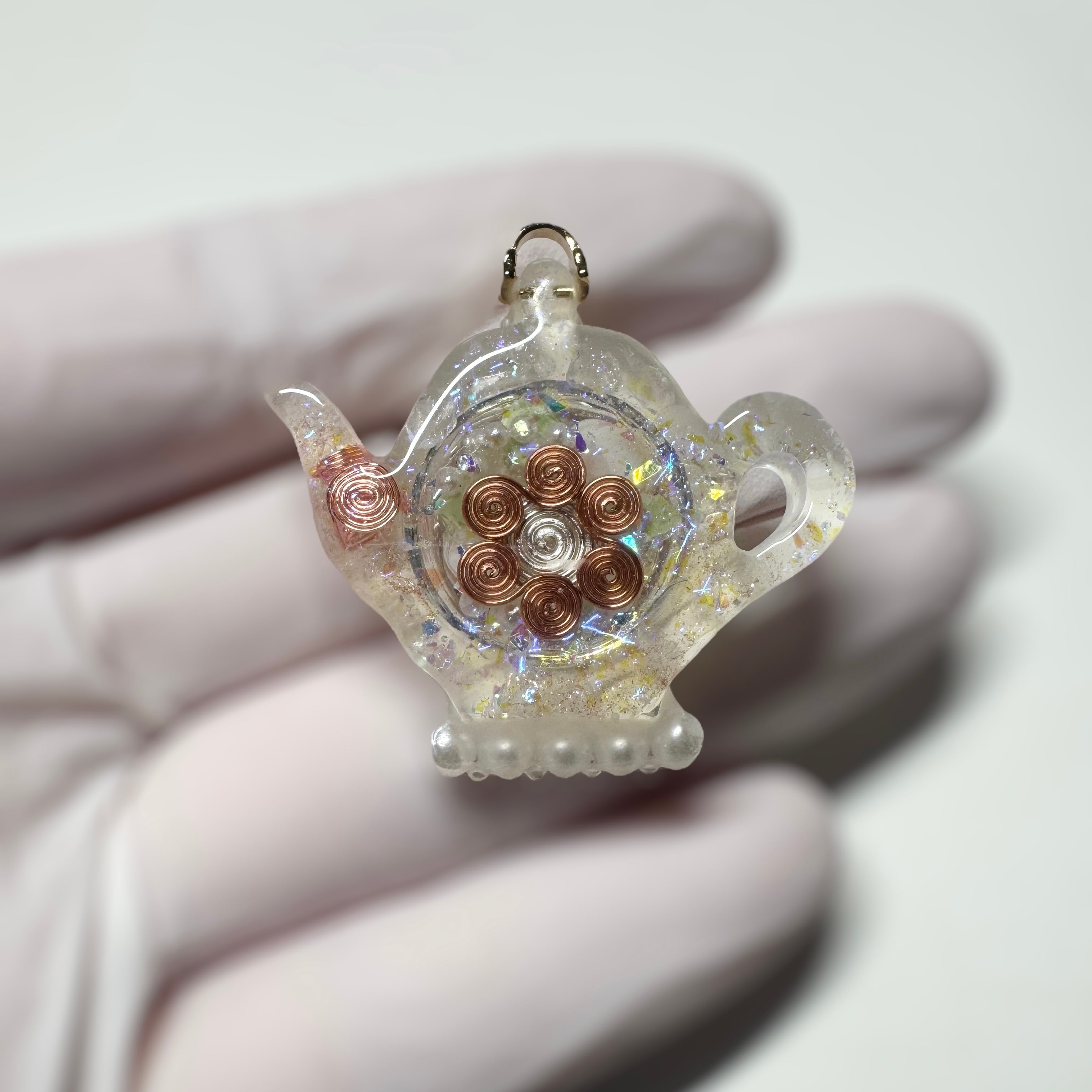 ブーケポットオルゴナイト／クリスタル／オルゴナイト ペンダント