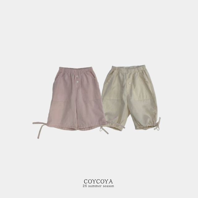 【取寄】coycoya｜poke 7-part pants｜ポケ7分丈パンツ｜S-2XL｜kids｜26 summer