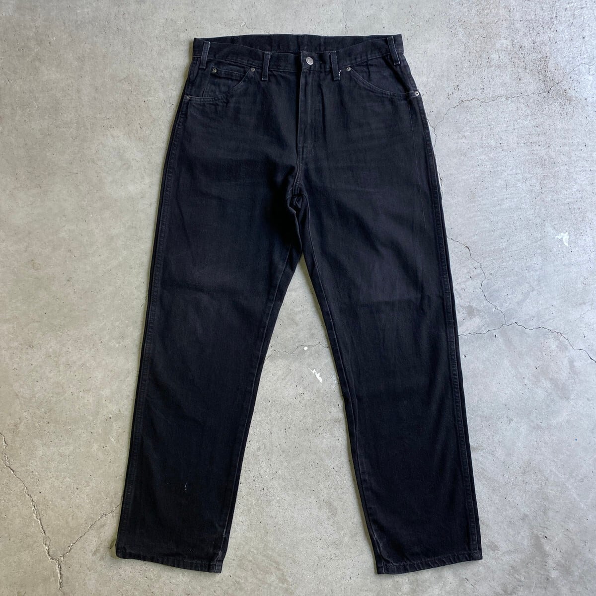 90s Dickies ブラック ワークパンツ 34✖︎34 90s Dickies ワークパンツ ディッキーズ ブラック USA製 DEADSTOCK (