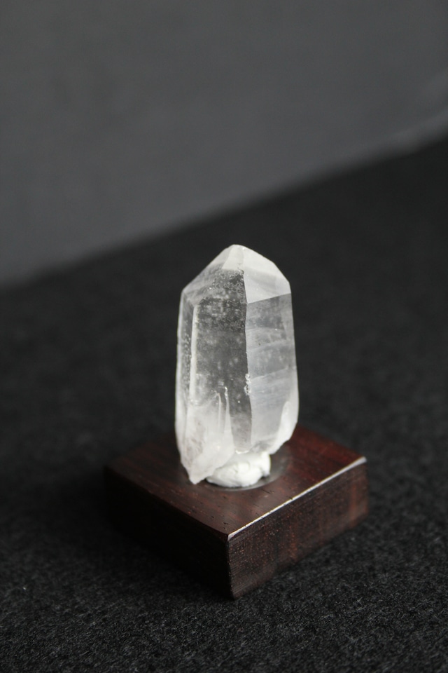 【1201】宮崎クリスタル ローズウッドベース小