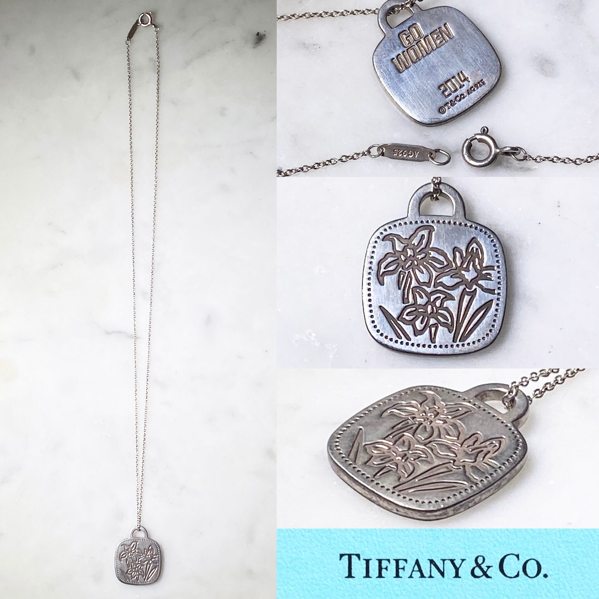 Tiffany & Co. シルバーネックレス GO WOMEN 2014 2014's TIFFANY silver plate pendant necklace “Go Women 2014