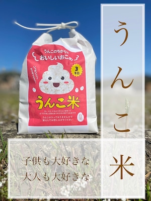 うんこ米【3kg】精白米
