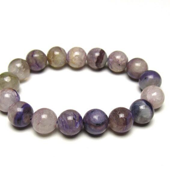 チャロアイト ブレスレット 13mm 一点物 メール便可 111-49288