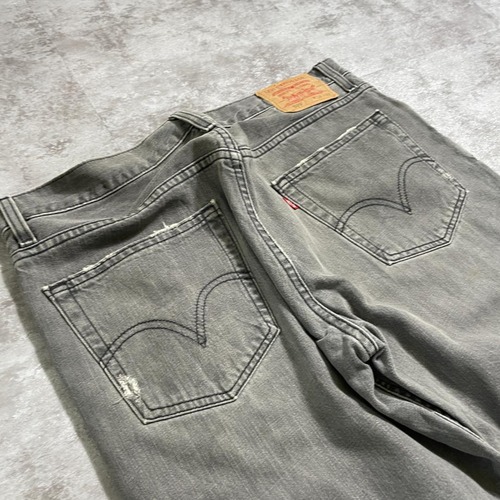 【W34 L32】 メキシコ製 usa levi's 先染ブラック 529 詳細写真14