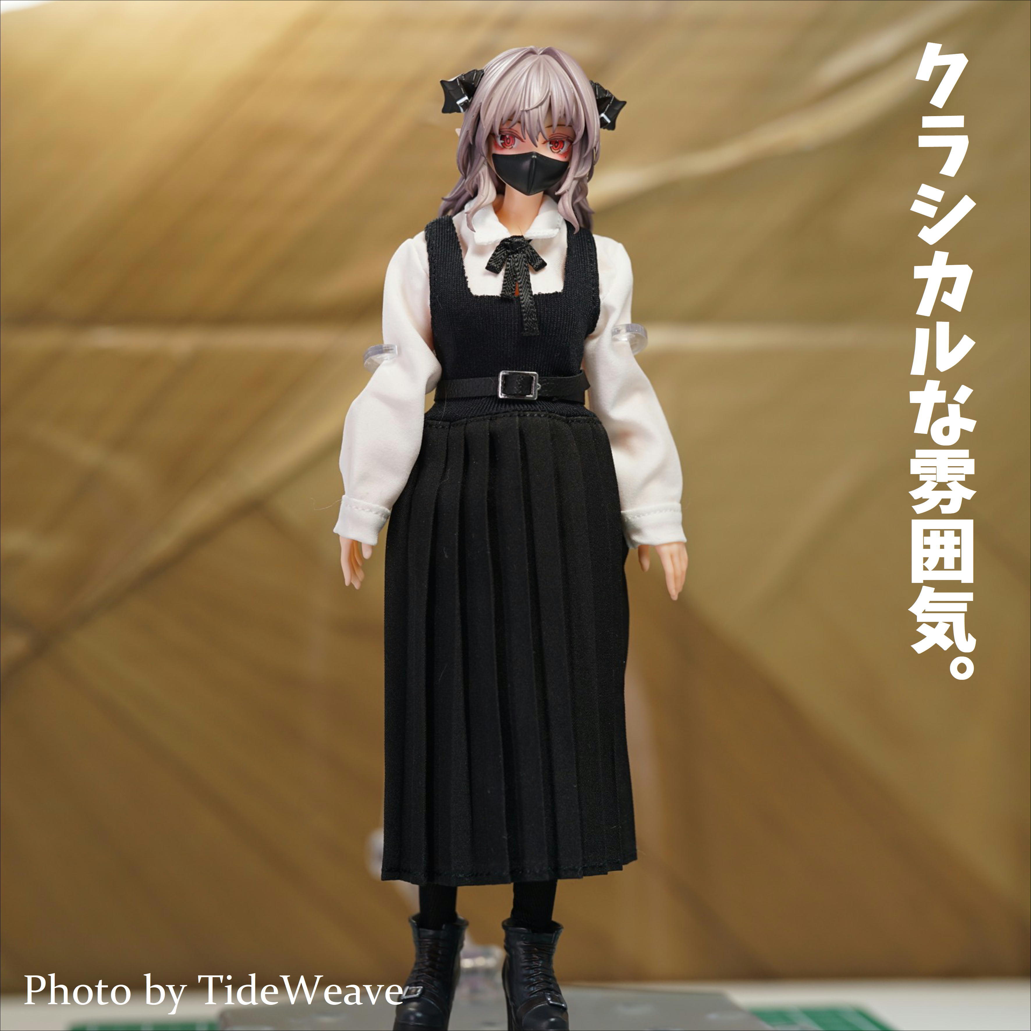 シャツ付ロングプリーツワンピース 1/12スケール アウトフィット