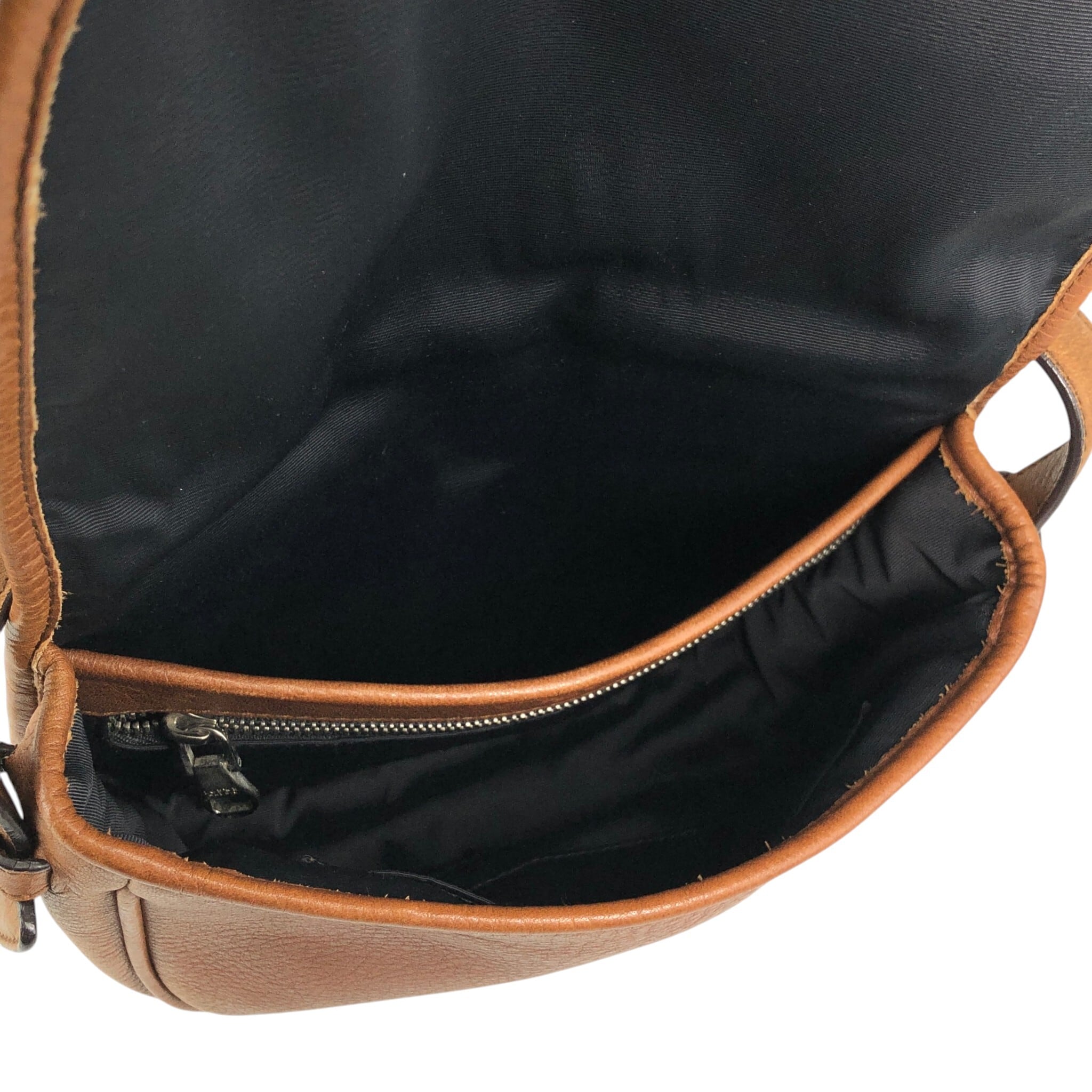 LOEWE ロエベ ヘリテージ ショルダーバッグ ブラウン ロゴ レザー