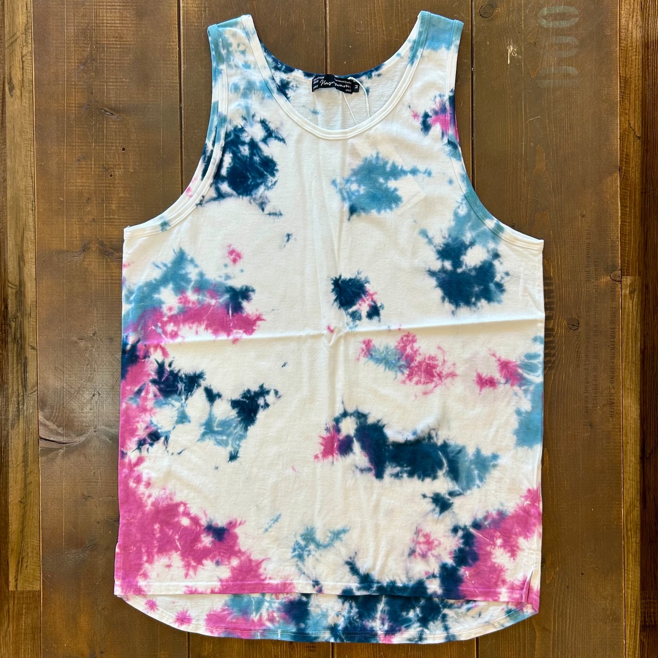 ナスングワム×ジャバラ【Nasngwam×JAVARA】Essential TieDye Tanktop (sea) Mサイズ - 1