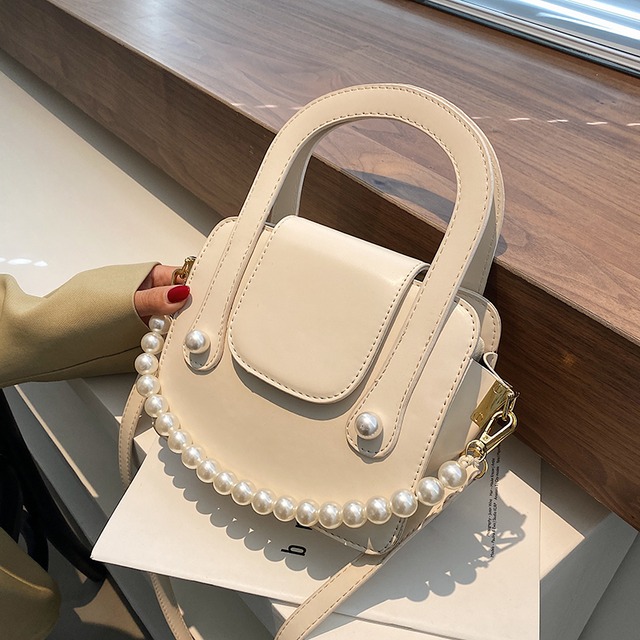 スタイルサマーパールチェーン 夏物 真珠 スクウェア メッセンジャーバッグ Tiancai_Wing_Bag41815098773