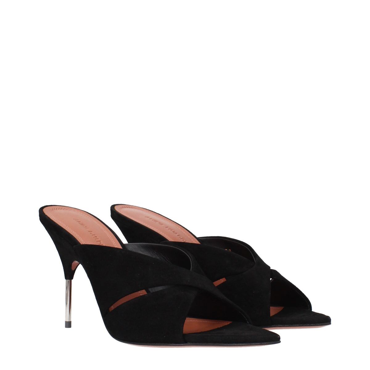 【新品】AMINA MUADDI アミナムアディ レディース サンダル スエード ブラック SAMANTHASLIPPER95SUEDEBLACK