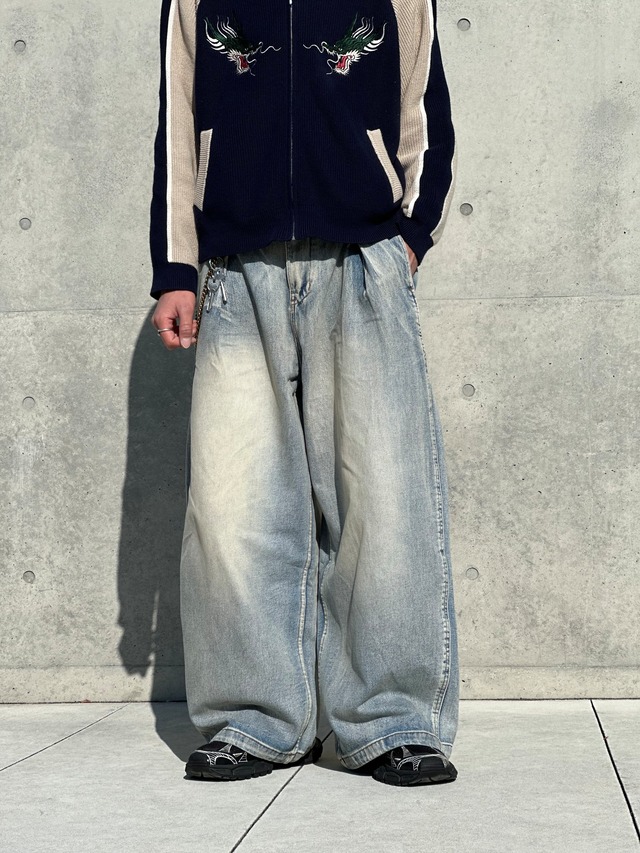 Faded Oversized Baggy Pants