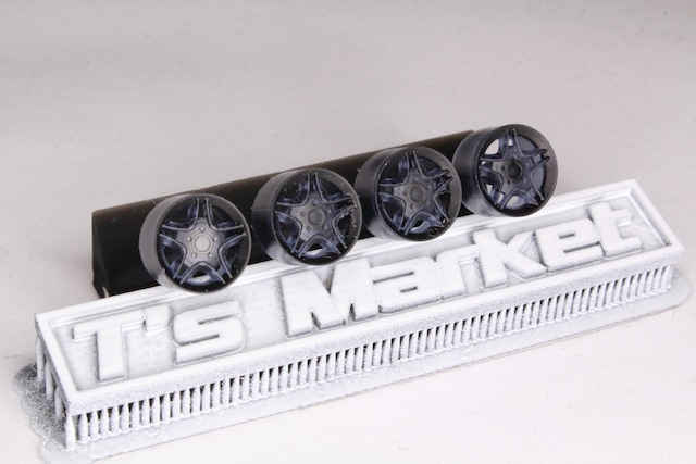 8.5mm ELITE デルレイ タイプ 3Dプリント ホイール 1/64 未塗装