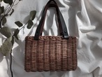 Akebi × Leather Basket bag