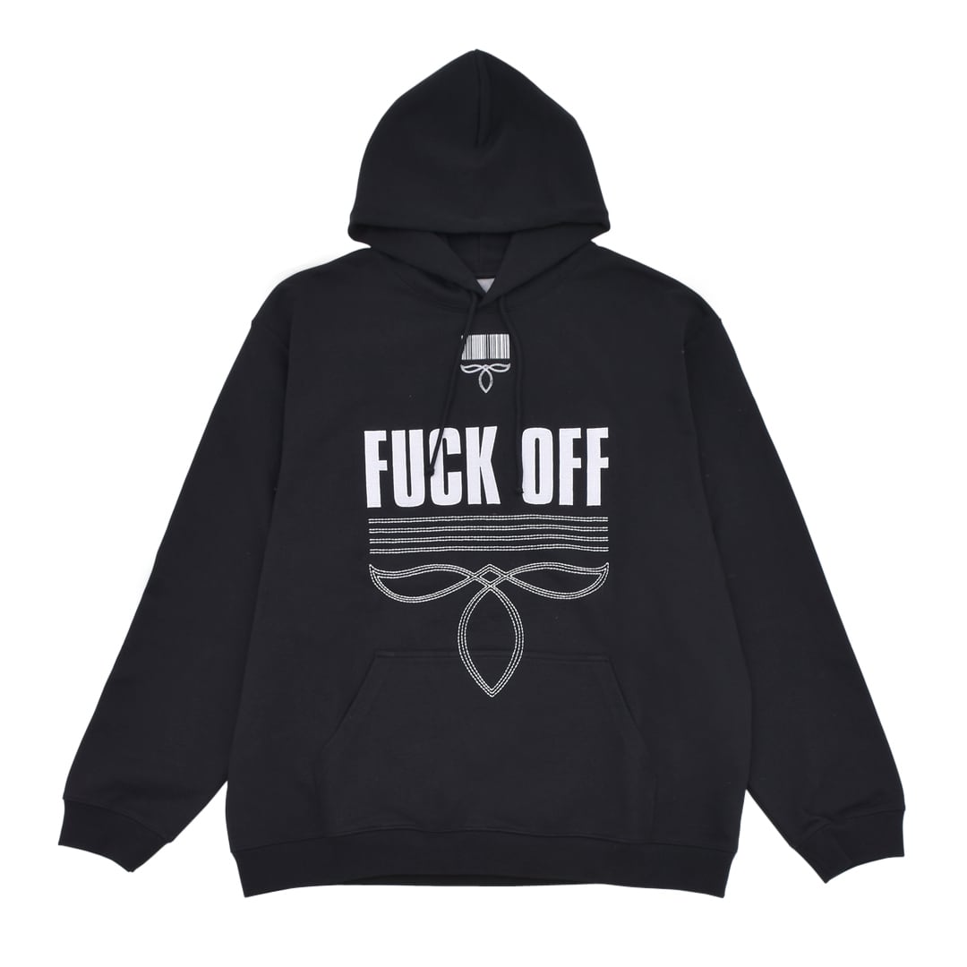 VTMNTS】FUCK OFF FULLY EMBROIDERED HOODIE | AYIN