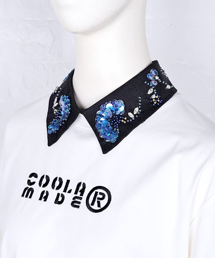 直営店限定ITEM】シェルスパンコールフラワーフェイクカラー (BLACK
