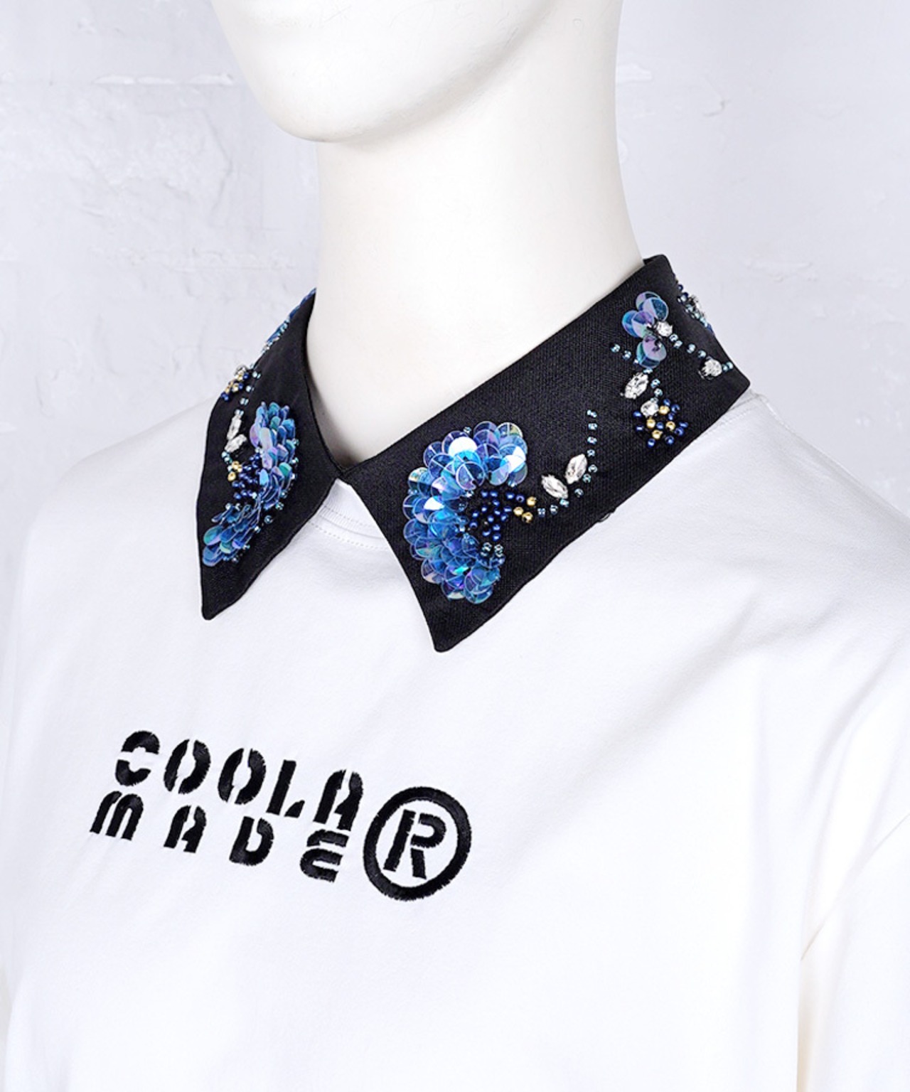 【直営店限定ITEM】シェルスパンコールフラワーフェイクカラー (BLACK)　CQ-48504H