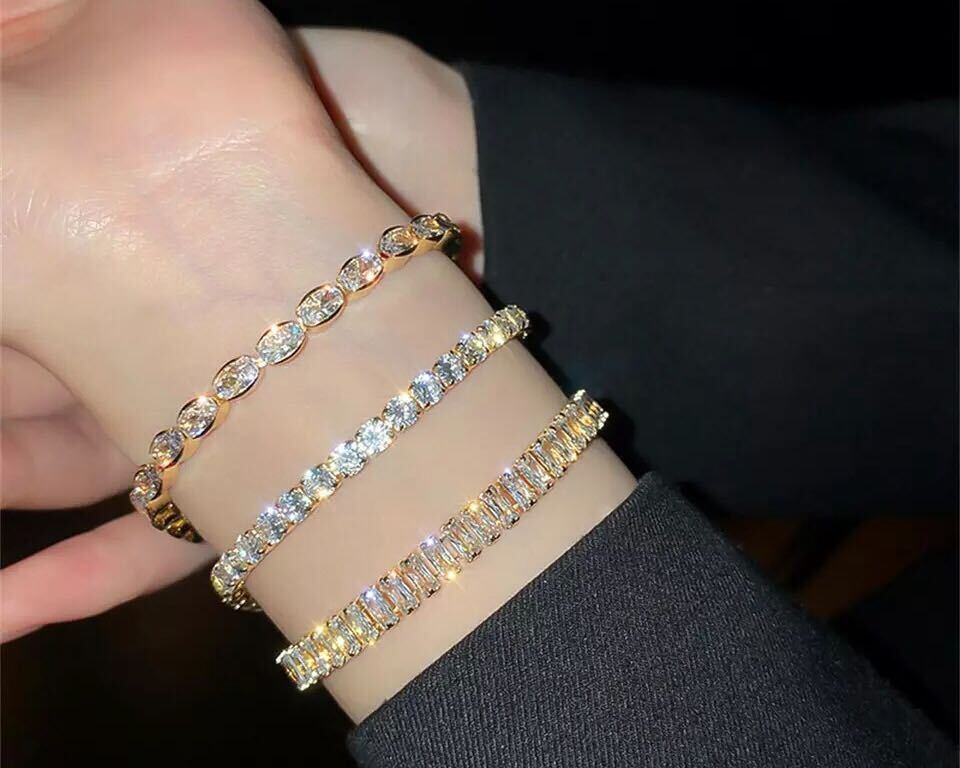 【9】ブレスレット / キラキラ / 長さ16.7cm / A ~ C