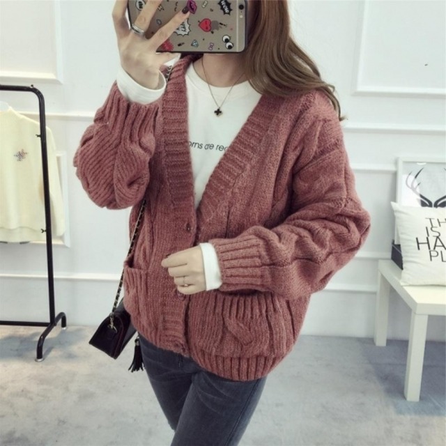 ニットカーディガン レディース アウター Vネック 長袖 ツイスト ケーブル編み 厚手 ニット カーディガン セーター 大きめ秋冬新作 秋 秋色 秋服 秋sale 韓国 ゆったり ニットカーディガン Leaflower 001 リーフラワー レディースファッション専門店 ニットカーディガン レディース アウター Vネック 長袖 ツイスト ケーブル編み 厚手 ニット カーディガン セーター 大きめ秋冬新作 秋 秋色 秋服 秋sale 韓国 ゆったり ニットカーディガン Leaflower 001 リーフラワー レディースファッション専門店
