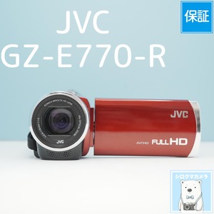 JVC GZ-E770-R ビデオカメラ スマホ転送OK フルセット シロクマカメラ a7164