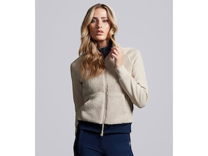 PE Leora Womens Teddy Fleece Hoodie Ivory Dust (フリースパーカー)