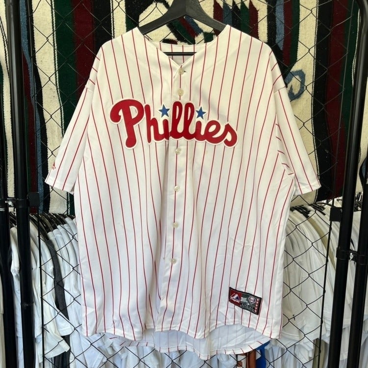 MLB フィラデルフィアフィリーズ ベースボールシャツ ゲームシャツ 2XL 古着 古着屋 埼玉 ストリート オンライン 通販