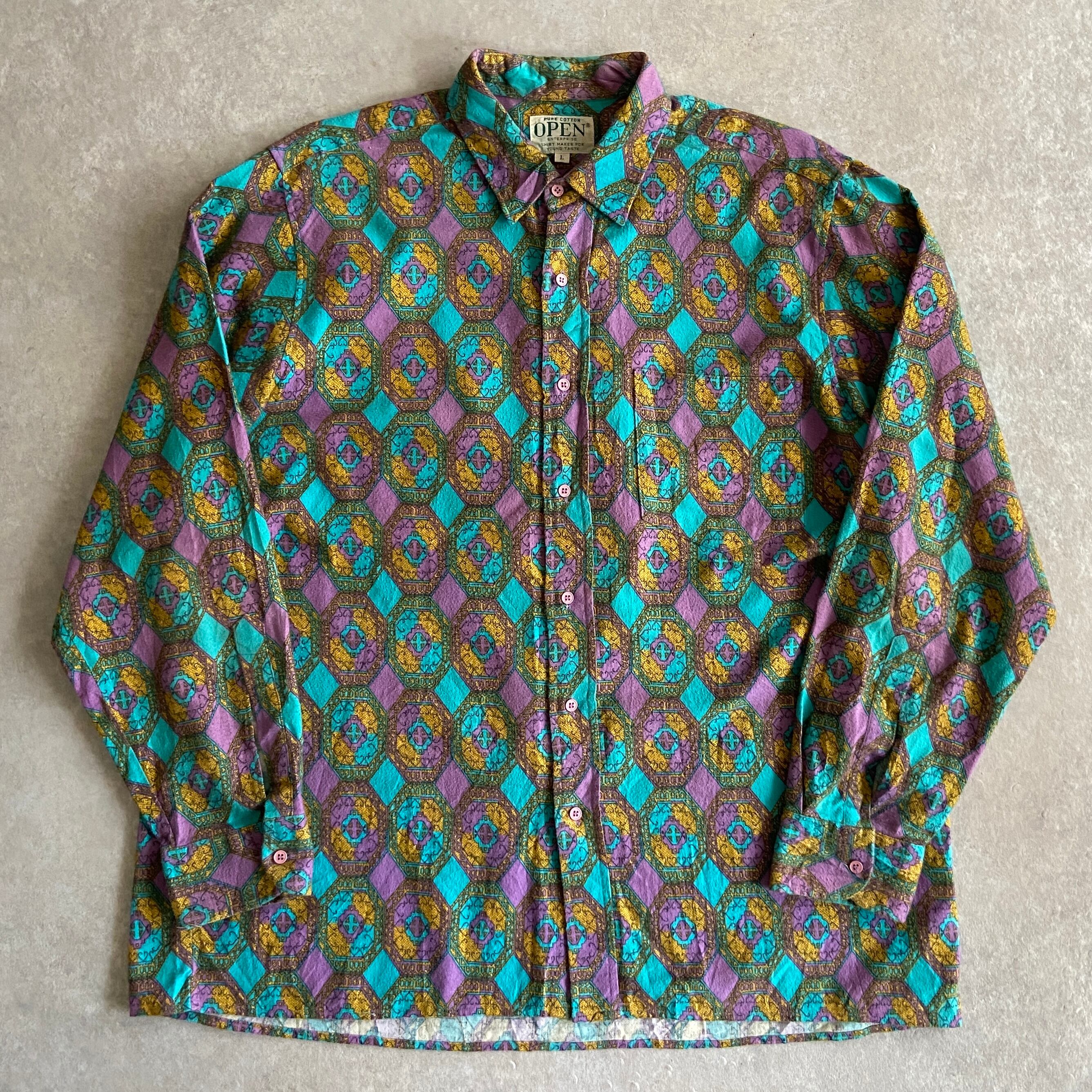 OPEN L/S All-Print Shirt L H690