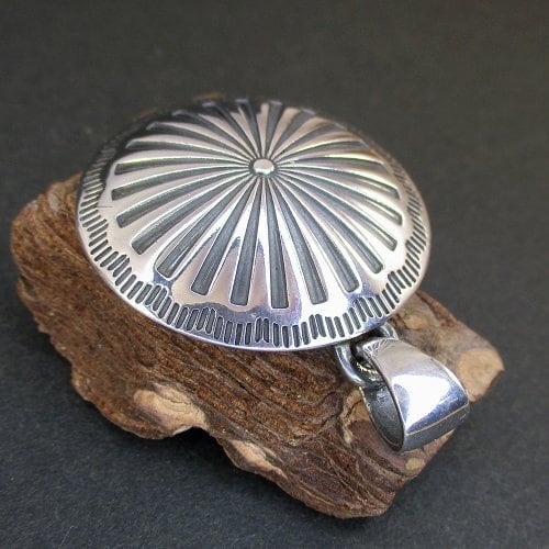 シルバーペンダントトップ Silver Concho Pendant Top（シルバー