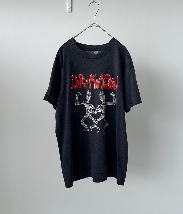 -DR. KNOW- Vintage 80s Print T-Shirt
