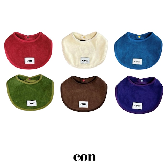 【取寄】con|con plain bib|コーン無地ビブ|FREE|toddler|26 autumn