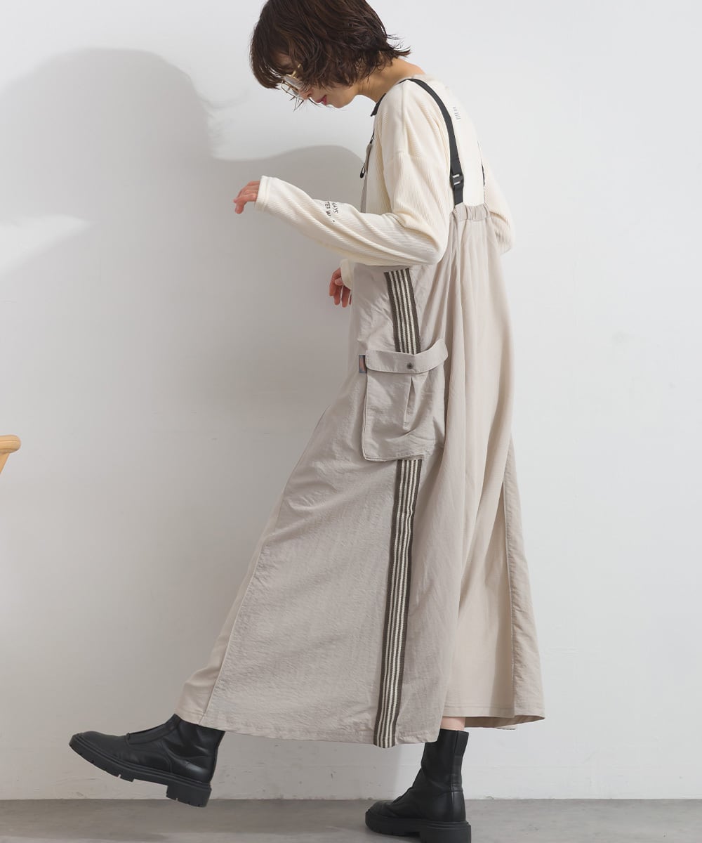 シルケットツイルトラックジャンパースカート K52076 【restock