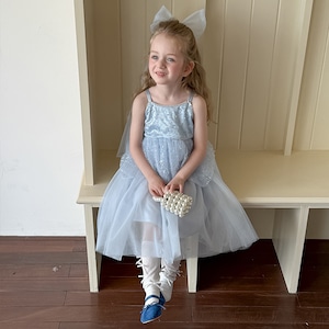 夏ベール付き花びらデザインワンピース