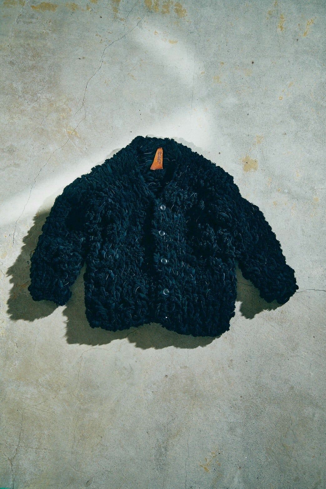 GOODKARMA DEVELOPMENT MOUTON CARDIGAN"CHARLIE" BLACK