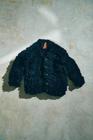 GOODKARMA DEVELOPMENT MOUTON CARDIGAN"CHARLIE" BLACK