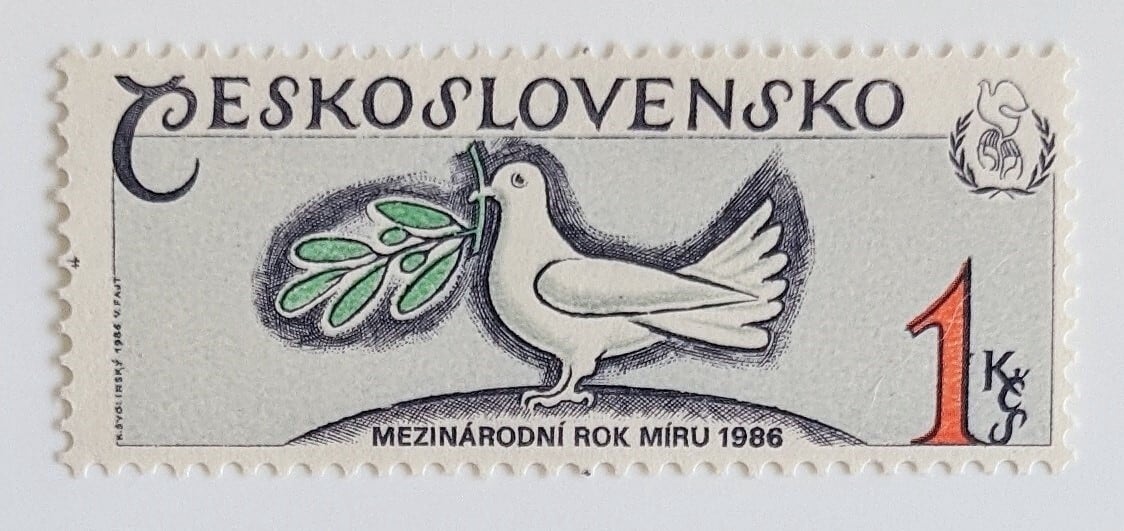 国際平和年 / チェコスロバキア 1986 | Stempel ― 旅する切手 ―