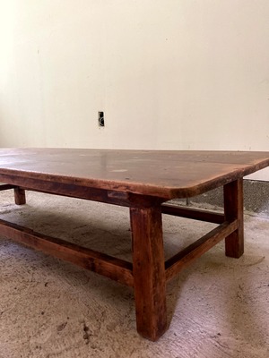 味のある古木のローテーブル2　(古家具)