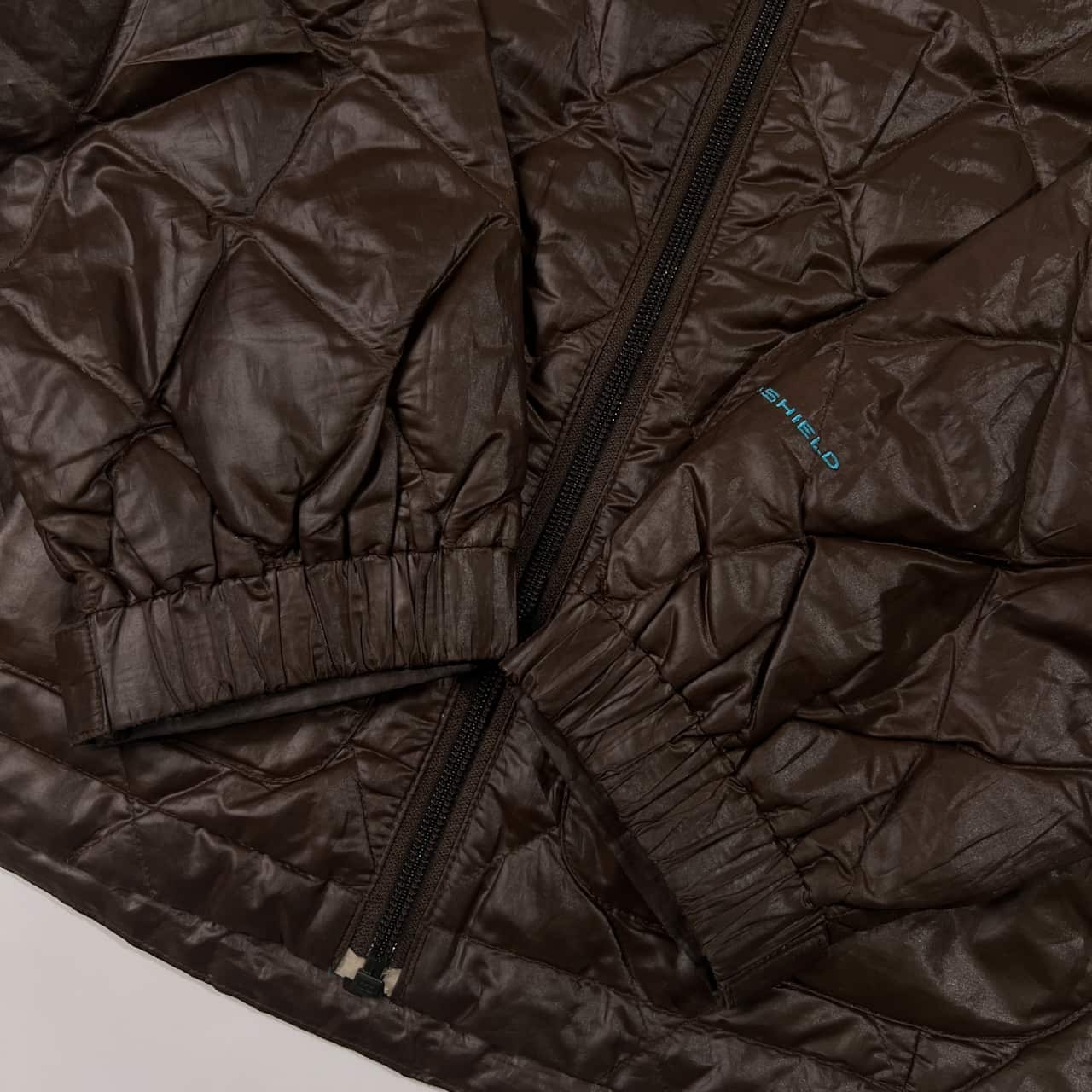 90s Columbia コロンビア キルティング ダウンジャケット ジャンパー S/ブラウン レディース