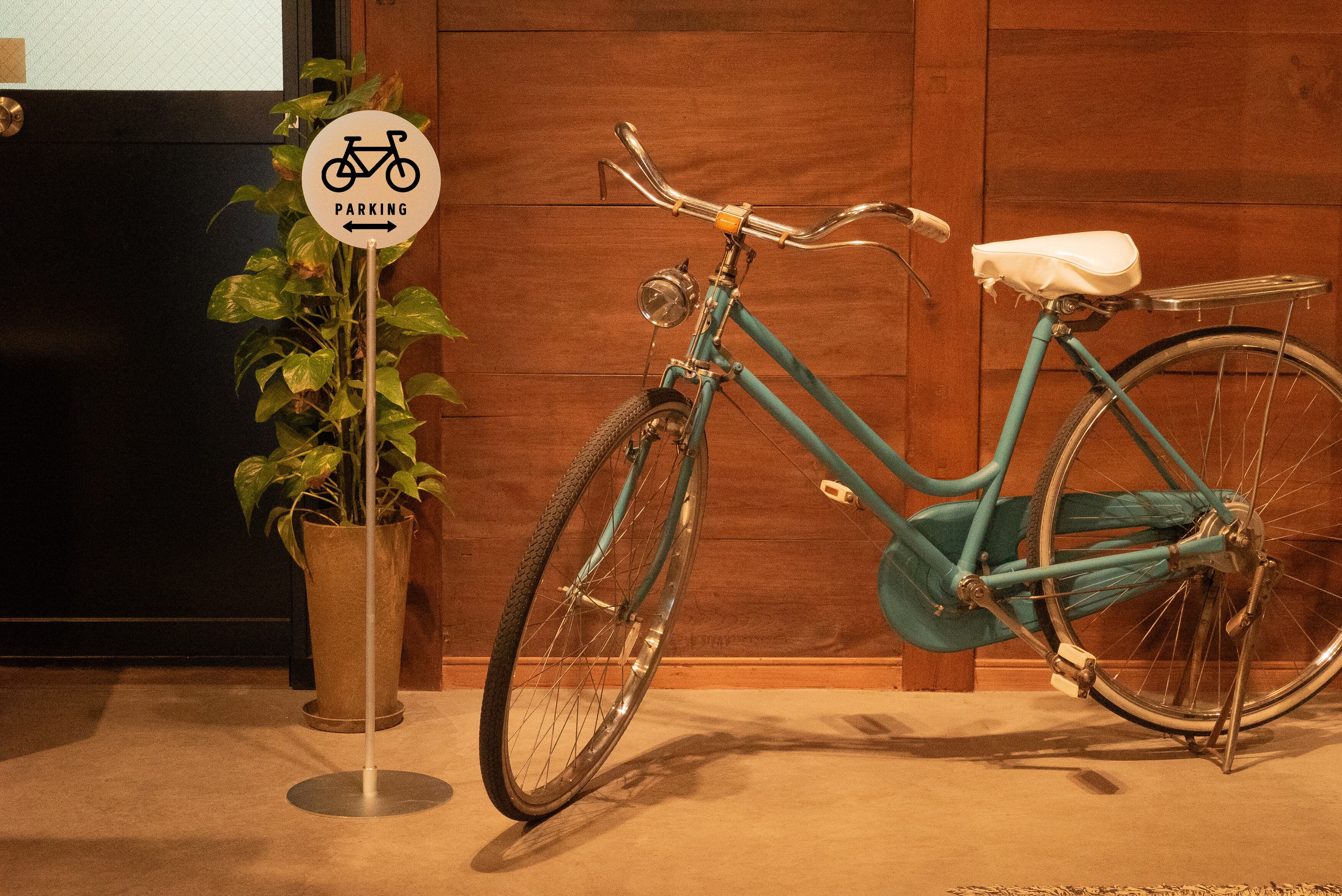 STAND SIGN SILVER -BICYCLE PARKING- /スタンドサイン/看板/駐輪場