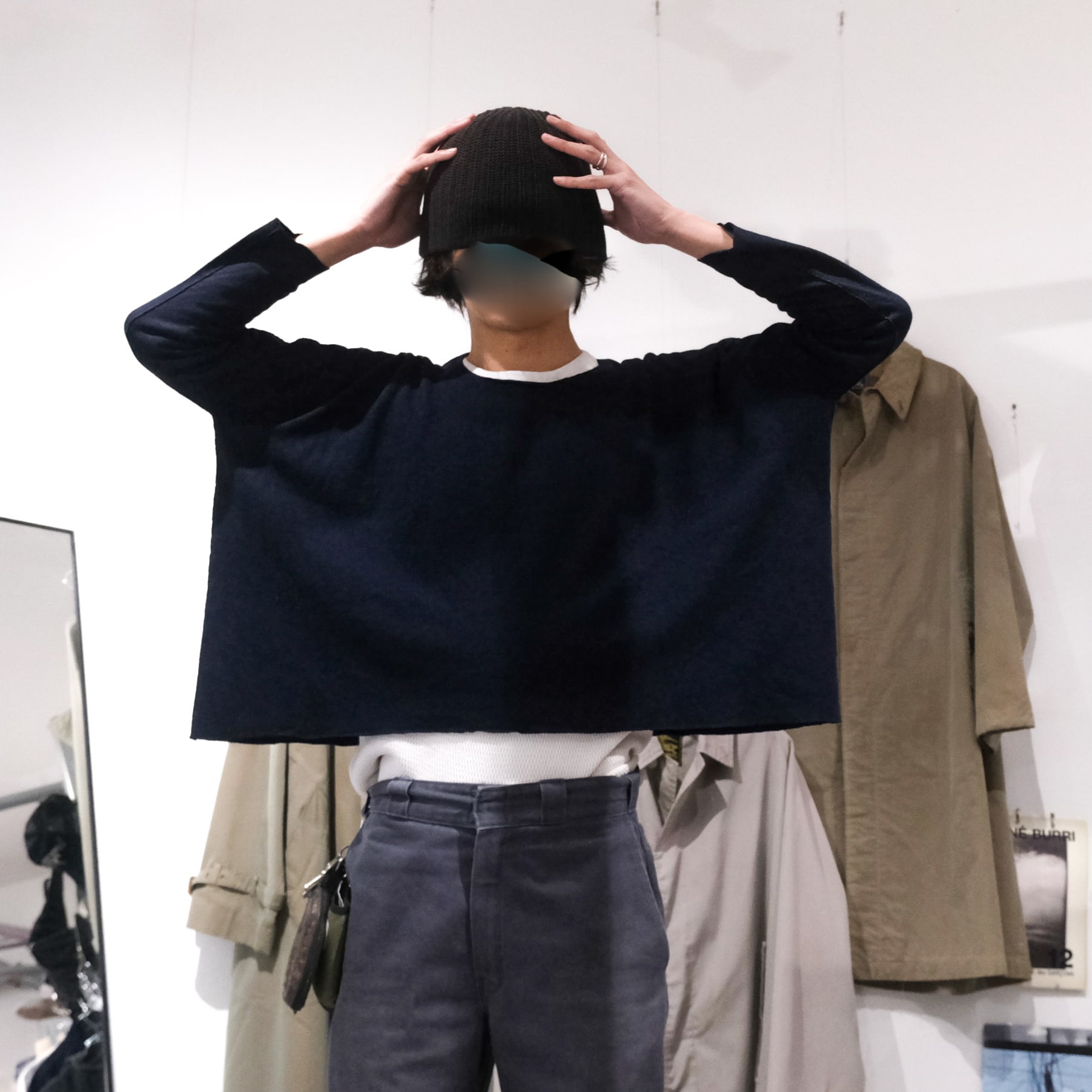 COMME des GARCONS HOMME 田中啓一期製品染めパンツ 黒 M COMME des GARCONS HOMME 田中啓一期製品染めパンツ 黒 M