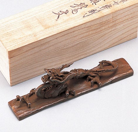 文鎮 龍文　元威作 文鎮 龍文 二上元威作 | 株式会社竹中銅器