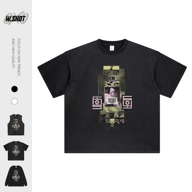 VINTAGE ストリート レトロコラージュ Tシャツ T2054 VINTAGE ストリート レトロコラージュ Tシャツ T2054