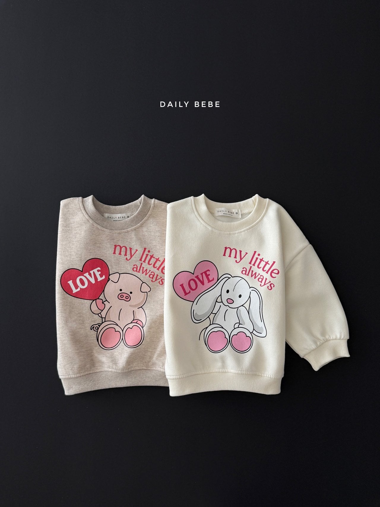 my little sweatshirt【DAILYBEBE】※10月中旬発送予定