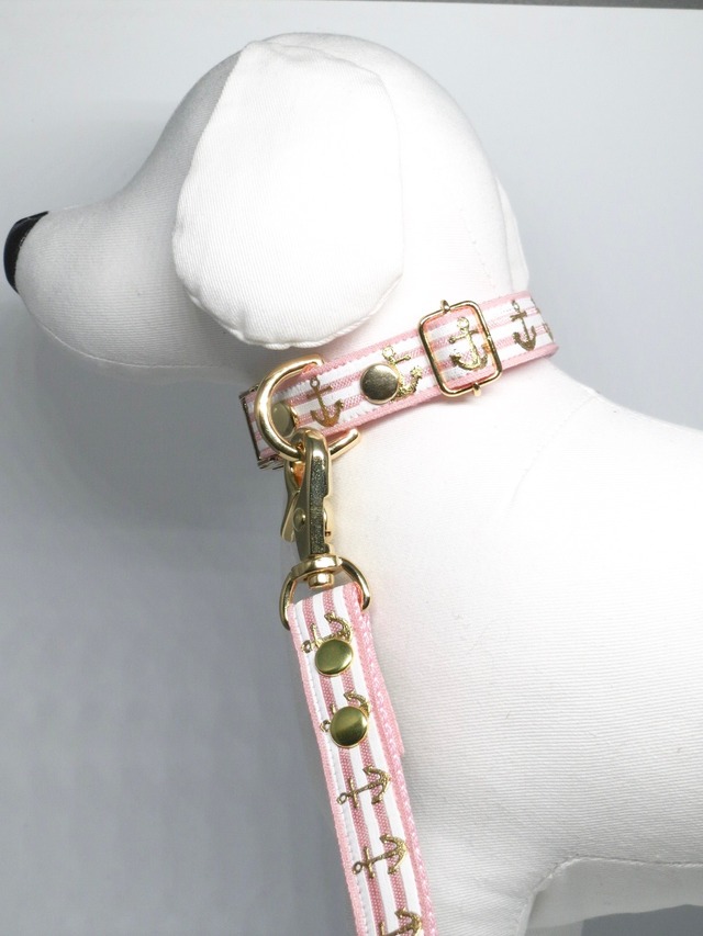 Collar&Leash(pinkmarine)