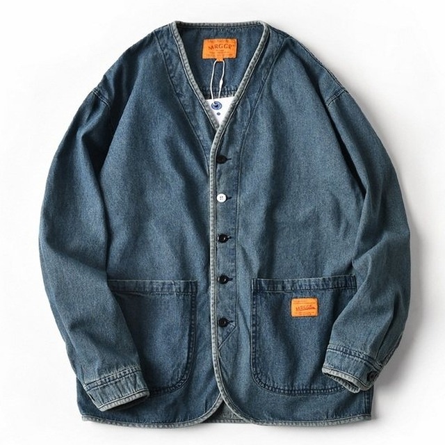 Used denim cardigan 3137